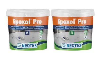 Мелкозернистая эпоксидная шпатлевка NEOTEX EPOXOL PRO Комплект (A+В) 1,5 кг