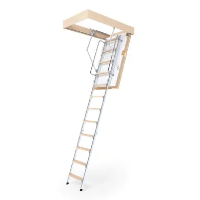 Чердачная лестница Bukwood Double Luxe Metal Standard 3-секционный Н280см 110х70 см