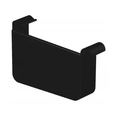 Заглушка левая PVC Galeco BEZOKAPOWY система 125/70х80 RAL 9005 Черный
