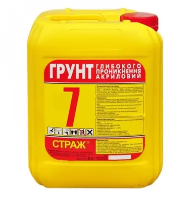 Грунтовка глибокого проникненя акрилова STRAZH Страж - 7 5 л (конц.) 1:6
