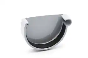 Заглушка желоба правая RainWay система 90/75 RAL 7040 Серый
