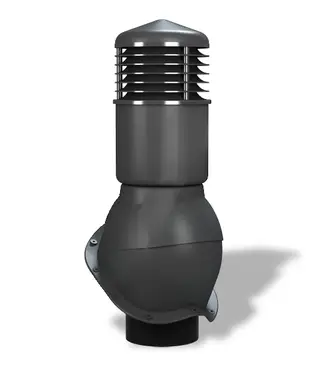 Вентиляційний вихід ізольований для металочерепиці Wirplast WiroVent PERFEKTA K55 Ø150/500 мм антрацит