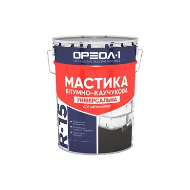 Мастика битумно-каучуковая "УНИВЕРСАЛЬНАЯ" Ореол-1 R-15 10 кг