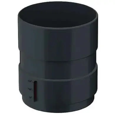 Муфта труби Galeco PVC  система 90/50 RAL 7021 Графітовий