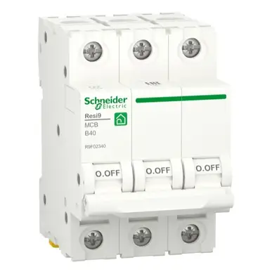Автоматичний вимикач Schneider Electric 3-п. RESI9 40A В (6kA) (C2)