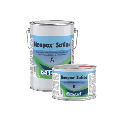 Епоксидне покриття для підлог NEOTEX Neopox Satine Комплект (A+B) 12 кг світло-сірий