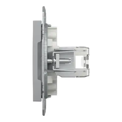 Розетка Schneider Electric комп. RJ-45 кат.6 UTP внутр. "ASFORA алюминий (C3) 