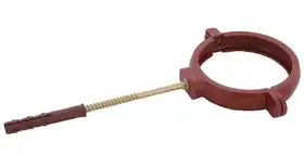 Тримач труби PROFIL система 130/100 ПВХ L160 RAL 3005 Червоний