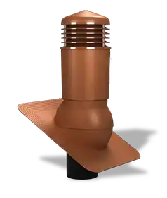 Вентиляційний вихід утеплений для бітумної черепиці Wirplast WiroVent STANDARD PLUS K81 Ø125/500 мм мідний