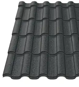 Металлочерепица Будсервис "Венера 25" Relief iceCrystal mat Thyssen krupp 0.50 mm RAL 9005 Черный