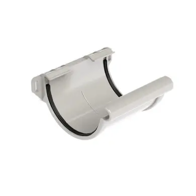 Муфта желоба Galeco PVC система 130/80 RAL 9010 Белый