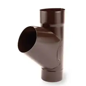 Тройник 60⁰ Galeco Stal система 120/90 RAL 8019 Темно-коричневый