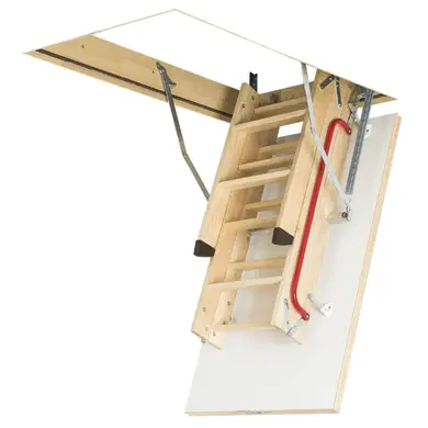 Чердачная лестница Fakro LWK Plus деревянная 4-секционная H280см 60x94см