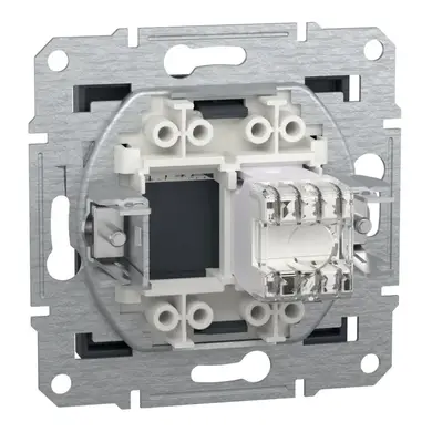Розетка Schneider Electric комп. RJ-45 кат.6 UTP внутр. "ASFORA" без рамки антрацит (C3) 