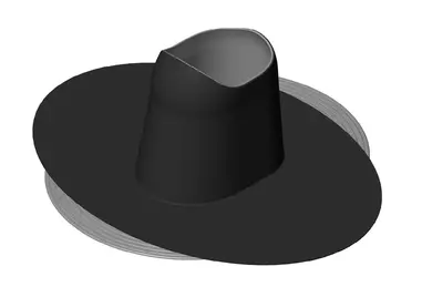 COLLAR EPDM - ворот VILPE для HUOPA проходного элемента высокого черный