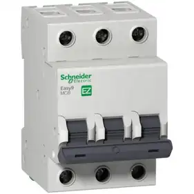 Автоматический выключатель Schneider Electric 3-п. EZ9 63A C (4,5kA) (C1)