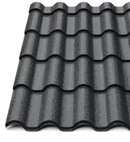 Металочерепиця Будсервіс "Інтегра 15" Relief iceCrystal mat Thyssen krupp 0.50 mm RAL 9005 Чорний