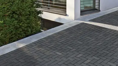 Клинкерная брусчатка ABC Schieferschwarz 200х100х52 мм