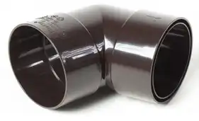 Колено с двумя раструбами ProAqua система 125/90, 67,5° RAL 8019 Темно-коричневый