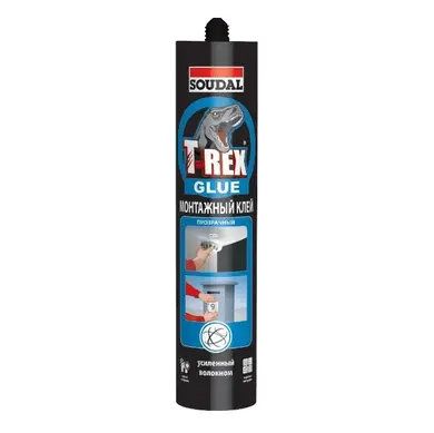 Клей монтажний прозорий Soudal T-REX 310гр