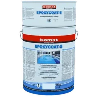 Епоксидне захисне та декоративне покриття Isomat EPOXYCOAT-S Комплект (А+В) 28,8 кг, RAL 9003 білий