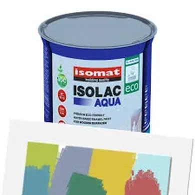 Водоэмульсионная краска для древесины Isomat ISOLAC-AQUA ECO EGGSHELL 0,72 л, Base D