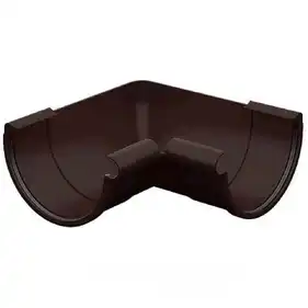 Кут ринви внутрішній Galeco PVC система 90/50 90° RAL 8019 Темно-коричневий