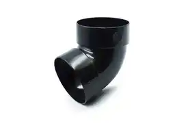 Відвід двомуфтовий RainWay система 90/75 67° RAL 9005 Чорний