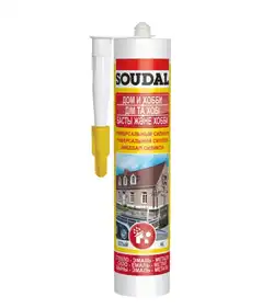 Герметик силіконовий Soudal універсальний сірий 280мл