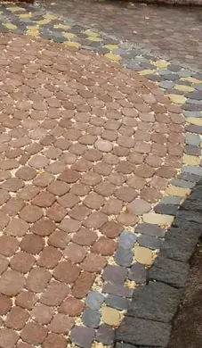 Тротуарна плитка Золотий Мандарин Маргарита Антік 60 Жовтий комплект каменів