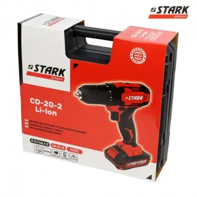 Дриль-шурупокрут ударний акумуляторний STARK CD-20-2 Li-Ion 20В