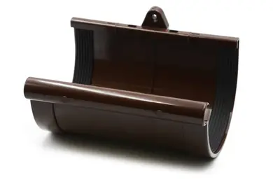 Муфта желоба RainWay система 90/75 RAL 8017 Шоколадно-коричневый