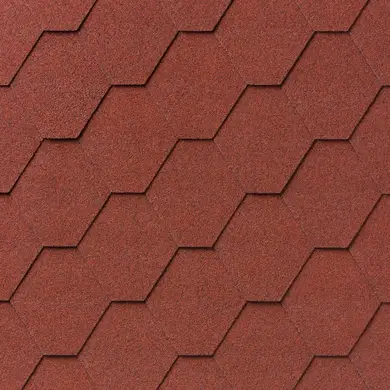 Битумная черепица IKO Superglass Нех 10 Tile Red