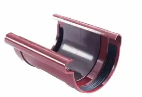 З'єднувач ринви з вкладкою PROFIL система 130/100 RAL 3005 Червоний