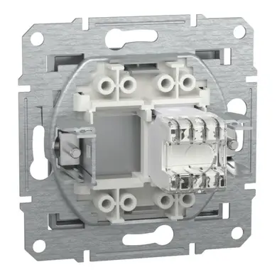Розетка Schneider Electric комп. RJ-45 кат.6 UTP внутр. "ASFORA алюминий (C3) 