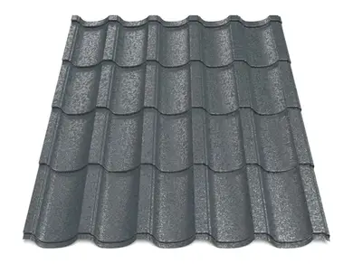 Металлочерепица Будсервис "Модерн 25" Relief iceCrystal mat Thyssen krupp 0.50 mm RAL 7024 Серый