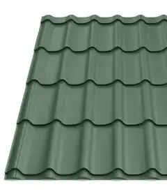Металочерепиця Tilе "Класика плюс" матполіестер Voestalpine 0.50 mm RAL 6005 Зелений