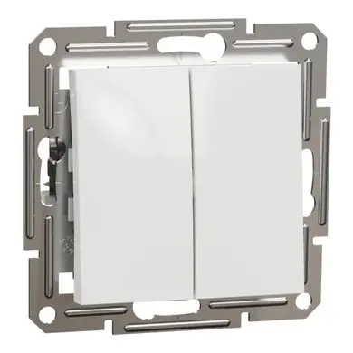 Выключатель Schneider Electric 2-кл. внутр. "ASFORA" без рамки белый 