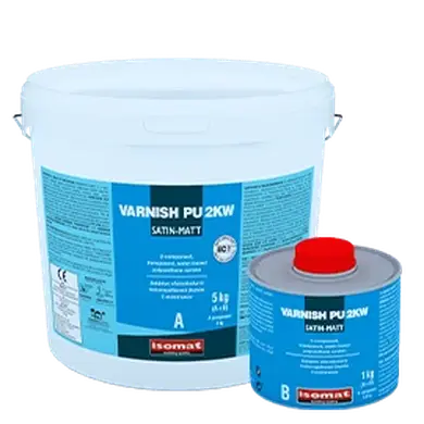 Полиуретановый защитный лак Isomat VARNISH-PU 2KW Satin-mat Комплект (А+В) 5 кг, прозрачный