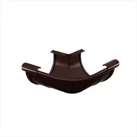 Угол внешний Galeco PVC система 130/100 90° RAL 8019 Темно-коричневый