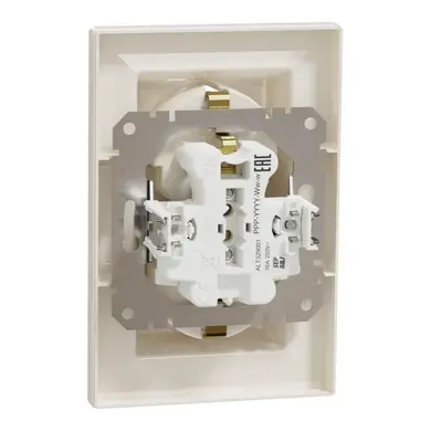 Розетка Schneider Electric 2-я З/К внутр. "ASFORA" сл.к. (C1) 