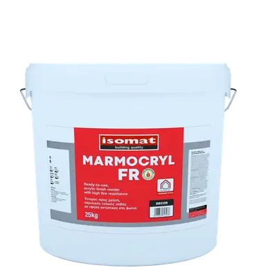 Акрилова штукатурка з високою вогнестійкістю Isomat MARMOCRYL FR Fine 25 кг, White