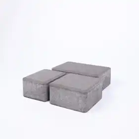 Тротуарная плитка Блок - Форт Старый город Серый 90х12, 120х120, 180х120 мм