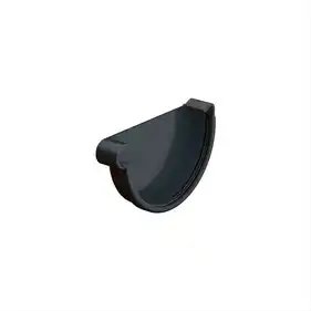 Заглушка ліва Galeco PVC система 150/100 RAL 7015 Графітовий