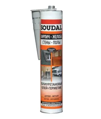 PROF Герметик полиуретановый Soudal PU sealant серый 290мл