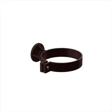 Кронштейн трубы Galeco PVC система 130/80 RAL 8019 Темно-коричневый