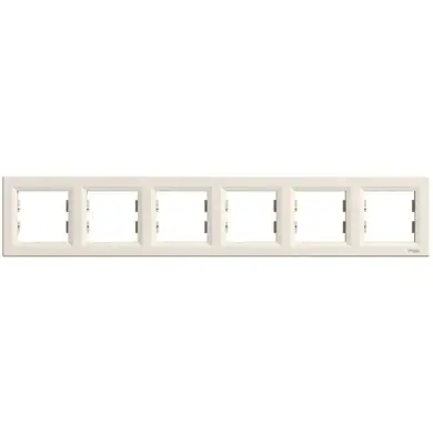 Рамка Schneider Electric 6-ти кратная "ASFORA" сл.к. (C1) 