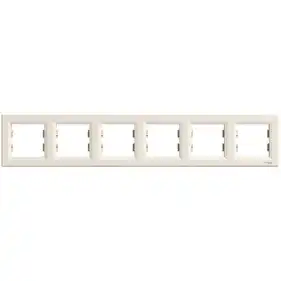 Рамка Schneider Electric 6-ти кратная "ASFORA" сл.к. (C1) 