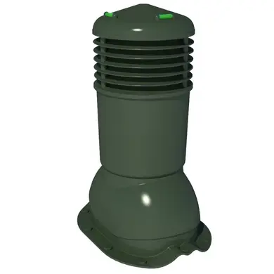 Вентиляційний вихід Krono-Plast KBF Ø150 для металочерепиці не ізольований зелений