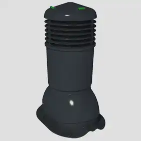 Вентиляционный выход Krono-Plast KBF Ø150 для металлочерепицы не изолироваанный графит